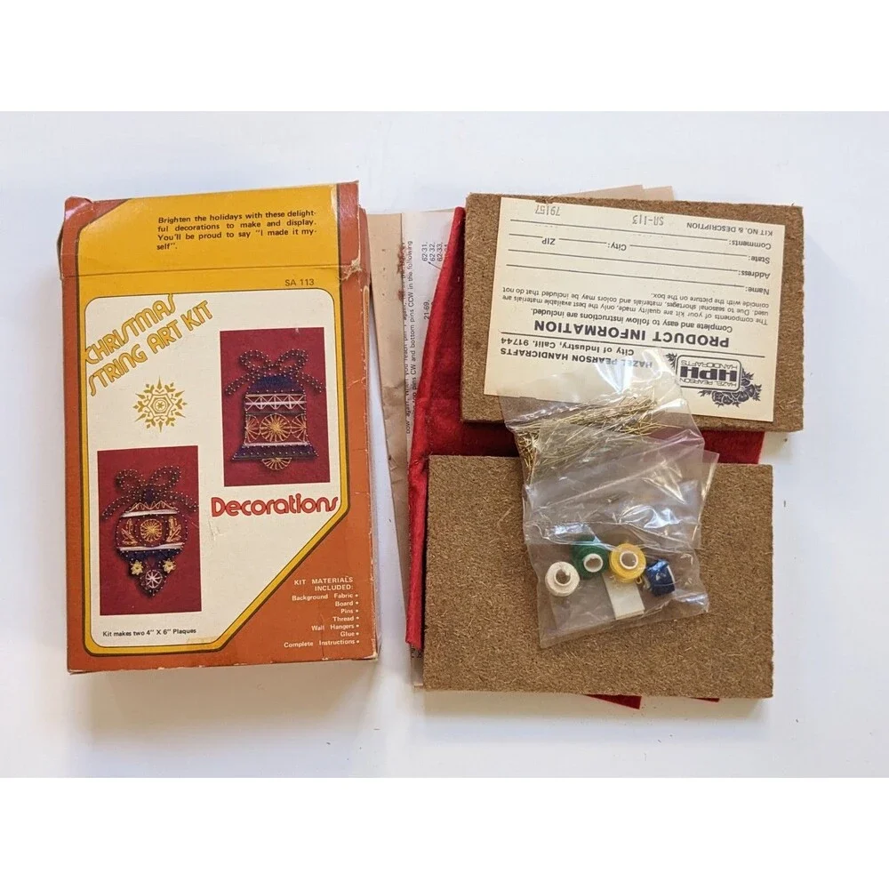 Vintage Christmas‎ String Art Kit Ornaments 